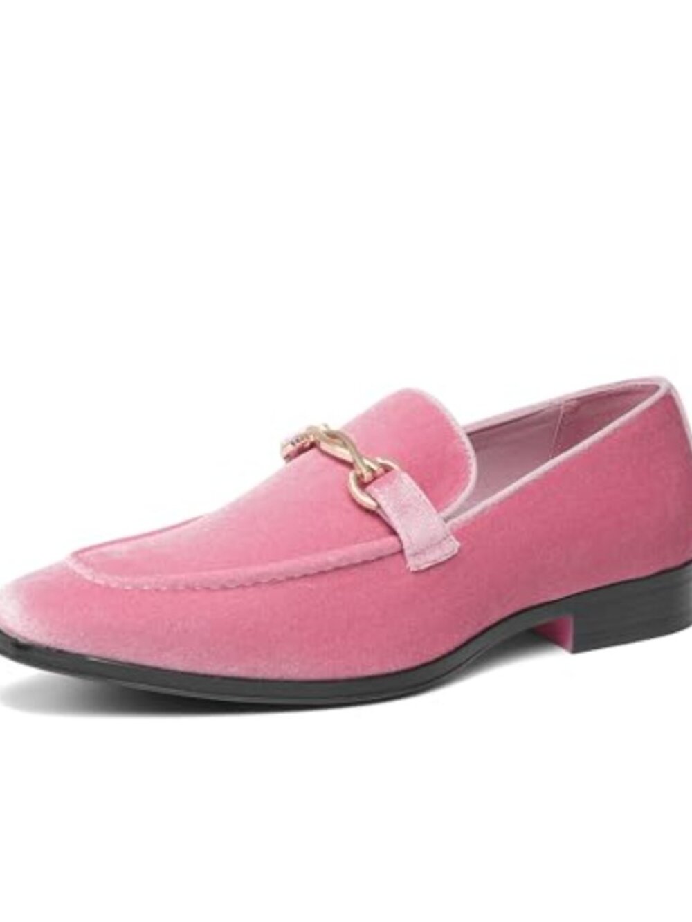 Men's Velvet Horsebit Dress Loafers Slip On Tuxedo Shoes